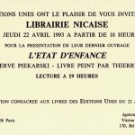 Editions Unes - Correspondances